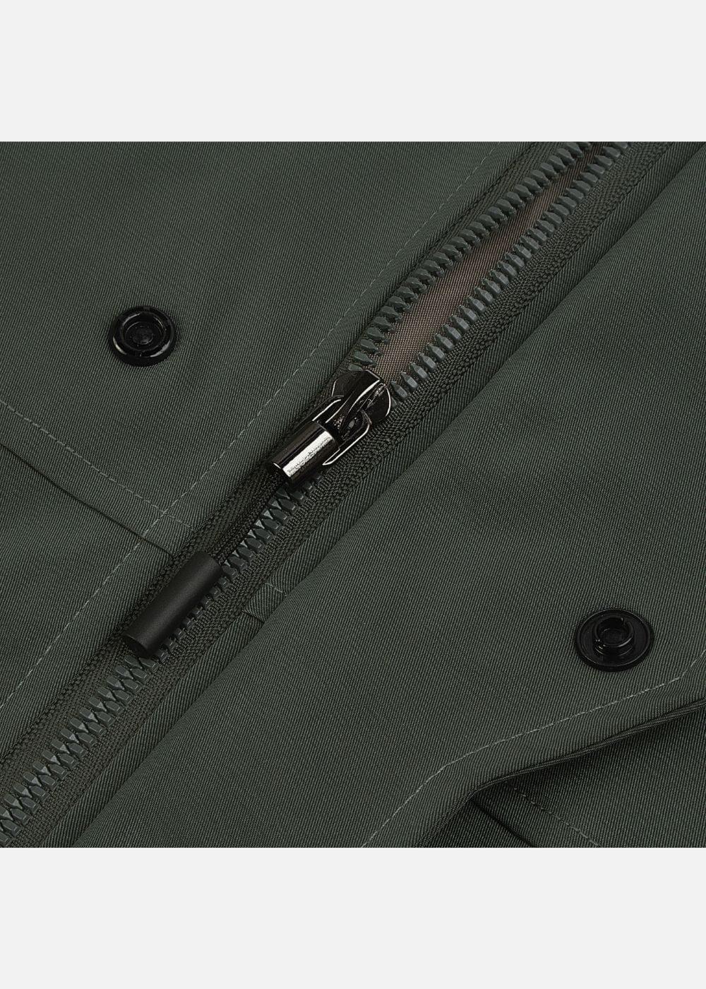 Áo Khoác Gió Phối Màu 2 Lớp Thoáng Khí No Style M52 Xanh Lá Đậm - YaMe.vn