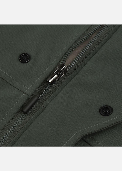 Áo Khoác Gió Phối Màu 2 Lớp Thoáng Khí No Style M52 Xanh Lá Đậm - YaMe.vn