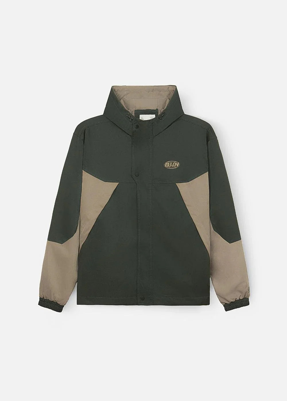 Áo Khoác Gió Phối Màu 2 Lớp Thoáng Khí No Style M52 Xanh Lá Đậm - YaMe.vn