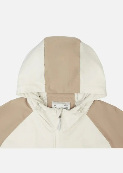 Áo Khoác Gió Co Giãn 2 Lớp No Style M53 Be Nâu - YaMe.vn