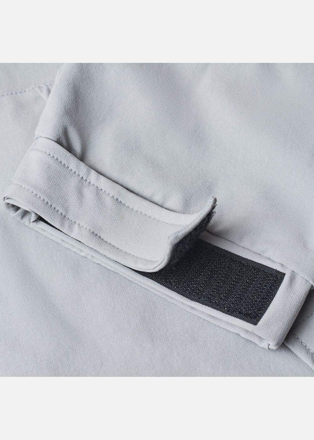 Áo Khoác Gió Co Giãn 2 Lớp No Style M53 Xám Nhạt - YaMe.vn