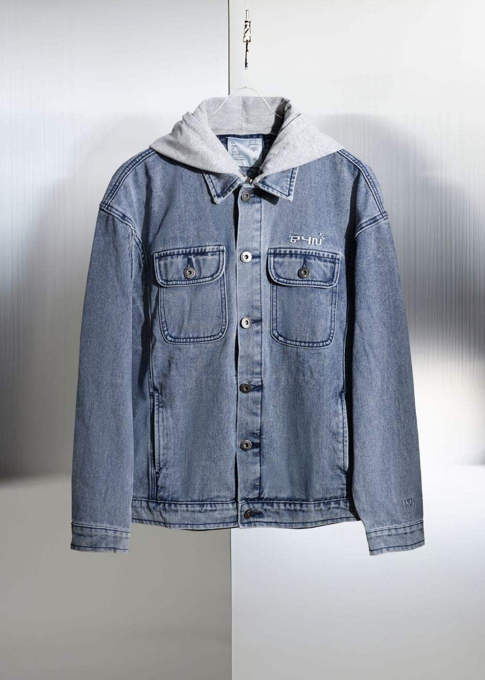 Áo Khoác Jean Nón Hoodie The Original M057 Xanh Dương Nhạt - YaMe.vn