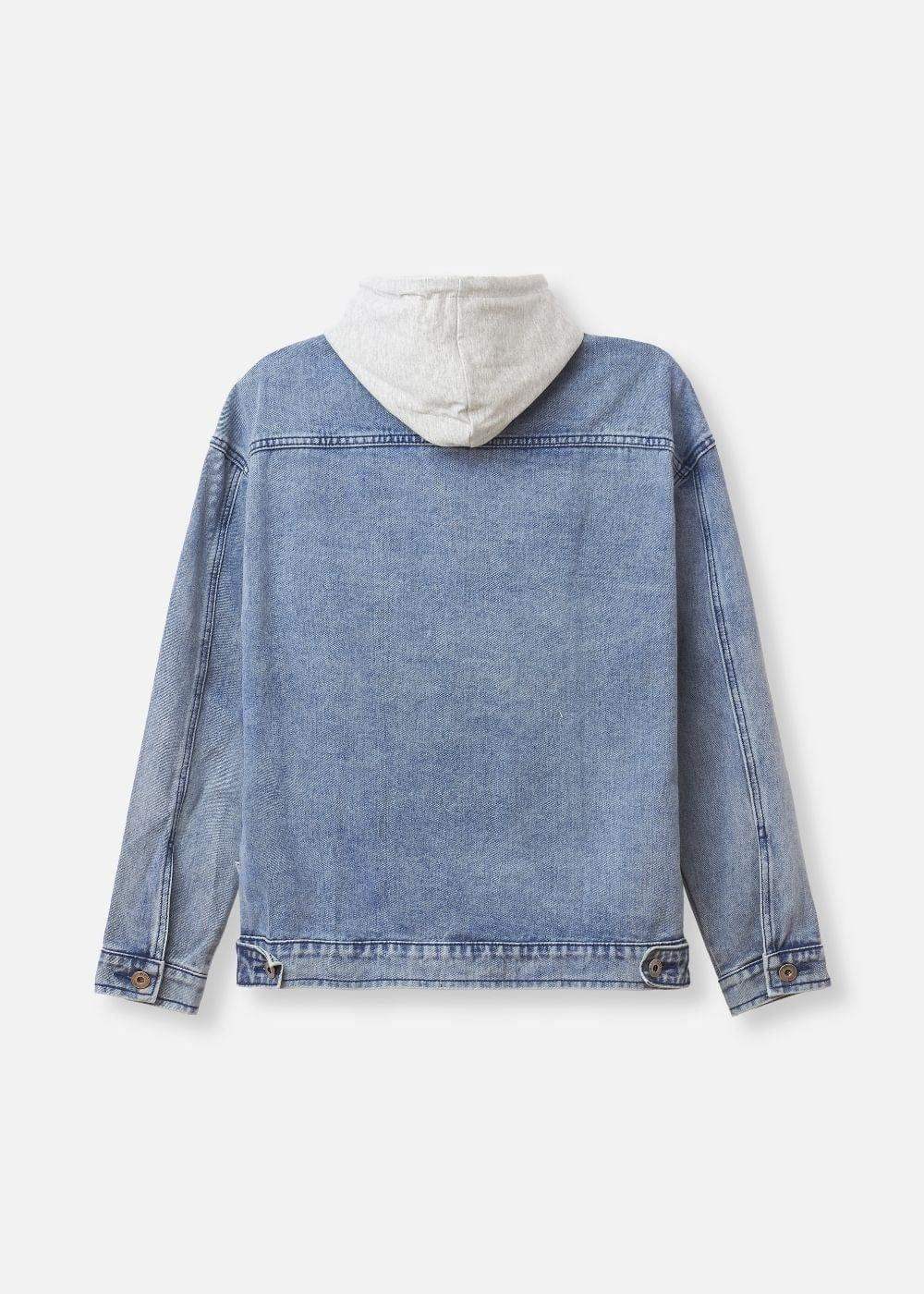 Áo Khoác Jean Nón Hoodie The Original M057 Xanh Dương Nhạt - YaMe.vn