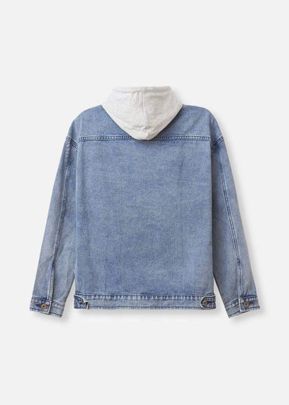Áo Khoác Jean Nón Hoodie The Original M057 Xanh Dương Nhạt - YaMe.vn