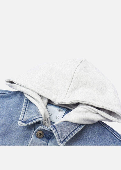 Áo Khoác Jean Nón Hoodie The Original M057 Xanh Dương Nhạt - YaMe.vn