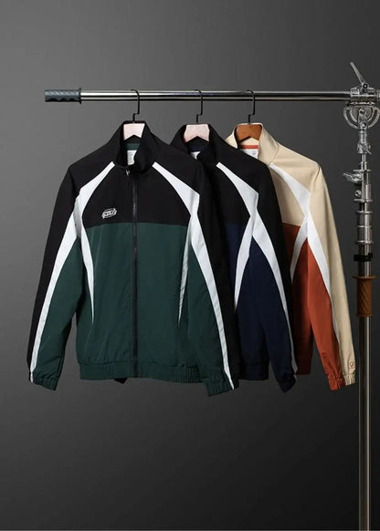 Áo Khoác Gió Sporty Phối Màu Siêu Nhẹ No Style M58 Nâu Đỏ - YaMe.vn