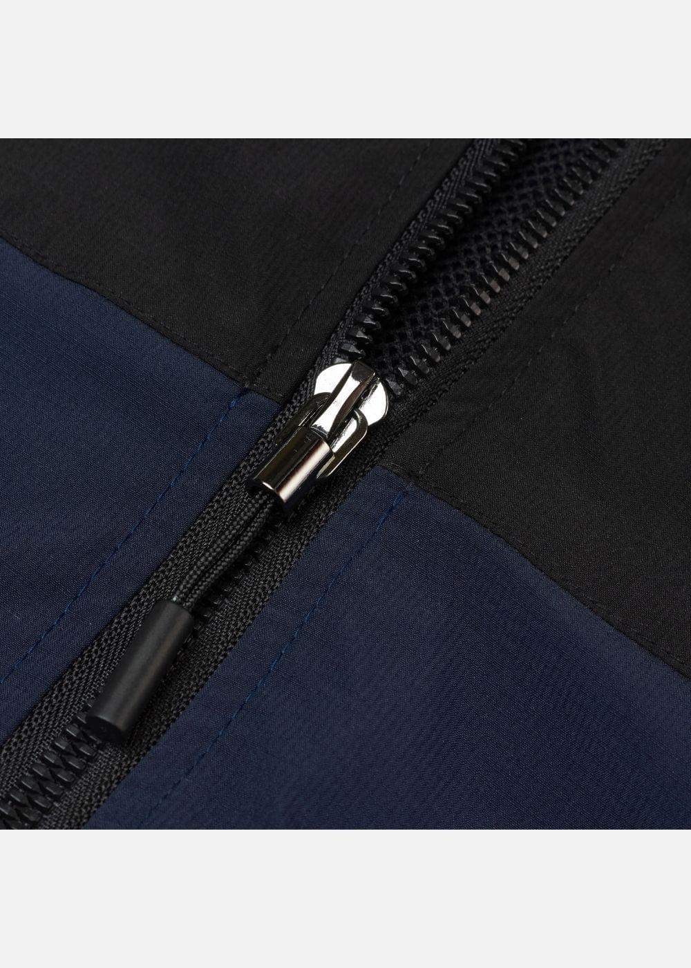 Áo Khoác Gió Sporty Phối Màu Siêu Nhẹ No Style M58 Xanh Dương Đen - YaMe.vn
