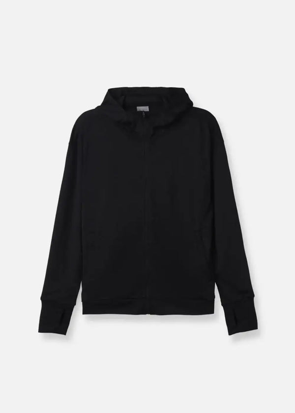 Áo Khoác Parka AirDry™ Vải Nhẹ Tản Nhiệt Tay Xỏ Ngón Non Branded 013 Màu Đen Dáng Vừa Vặn F3