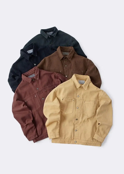 Áo Khoác Jean Nhuộm Hoạt Tính Bền Màu Multi-Color Jean 73 Nâu Nhạt - YaMe.vn
