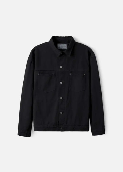 Áo Khoác Jean Nhuộm Hoạt Tính Bền Màu Multi-Color Jean 73 Đen - YaMe.vn
