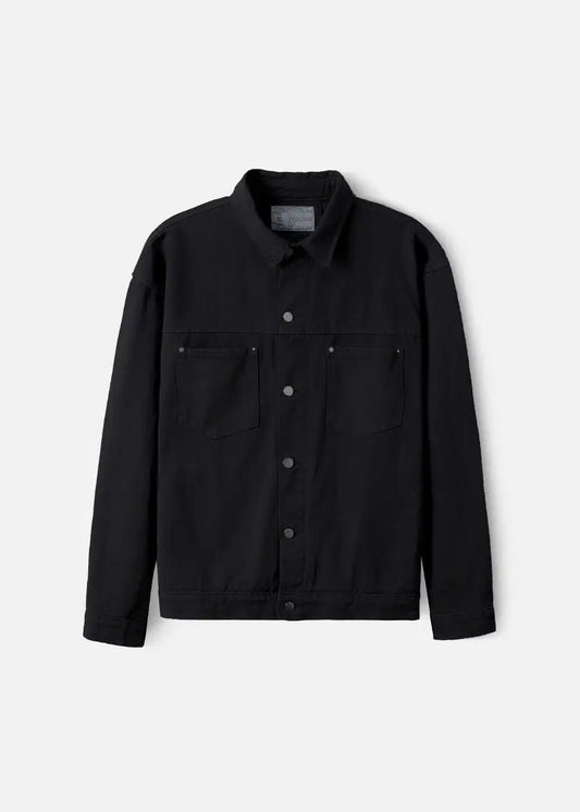 Áo Khoác Jean Nhuộm Hoạt Tính Bền Màu Multi-Color Jean 73 Đen - YaMe.vn