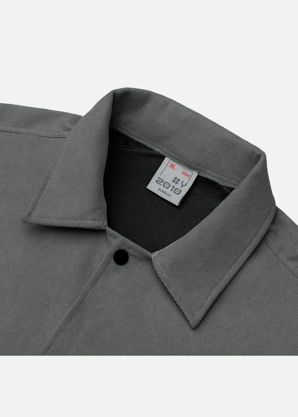 Áo Khoác Kaki Corduroy Ít Nhăn Seventy Seven 37 Xanh Lá Đậm - YaMe.vn