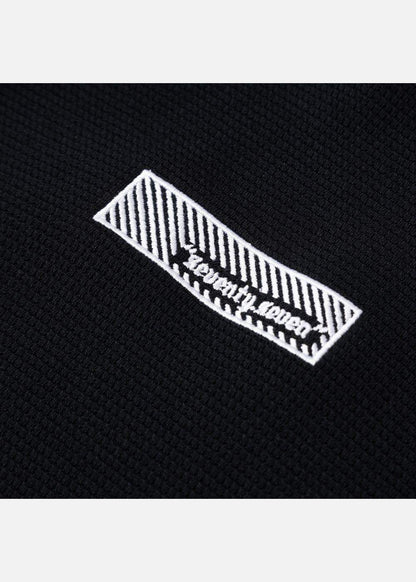 Áo Khoác Hoodie Waffle Thoáng Khí Seventy Seven 39 Đen - YaMe.vn