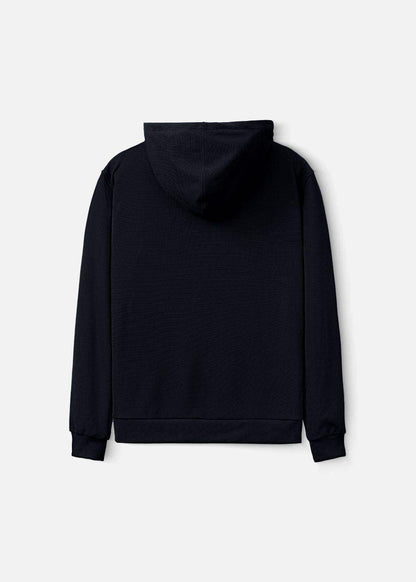Áo Khoác Hoodie Waffle Thoáng Khí Seventy Seven 39 Đen - YaMe.vn