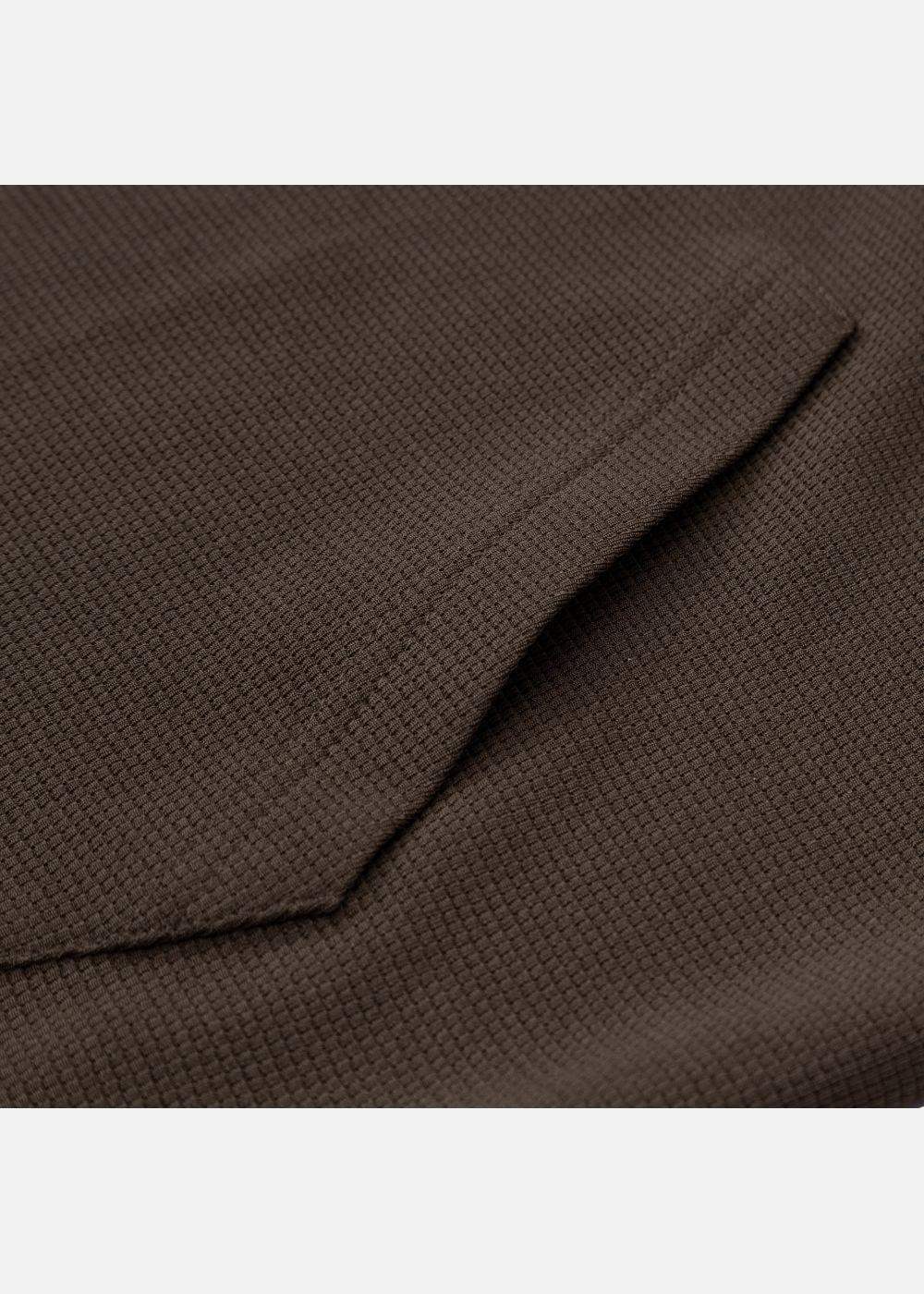 Áo Khoác Hoodie Waffle Thoáng Khí Seventy Seven 39 Nâu Đậm - YaMe.vn