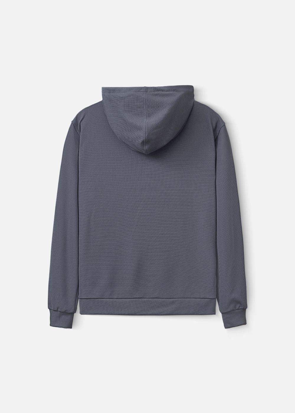 Áo Khoác Hoodie Waffle Thoáng Khí Seventy Seven 39 Xám - YaMe.vn