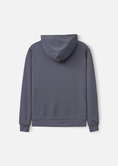 Áo Khoác Hoodie Waffle Thoáng Khí Seventy Seven 39 Xám - YaMe.vn