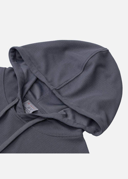 Áo Khoác Hoodie Waffle Thoáng Khí Seventy Seven 39 Xám - YaMe.vn