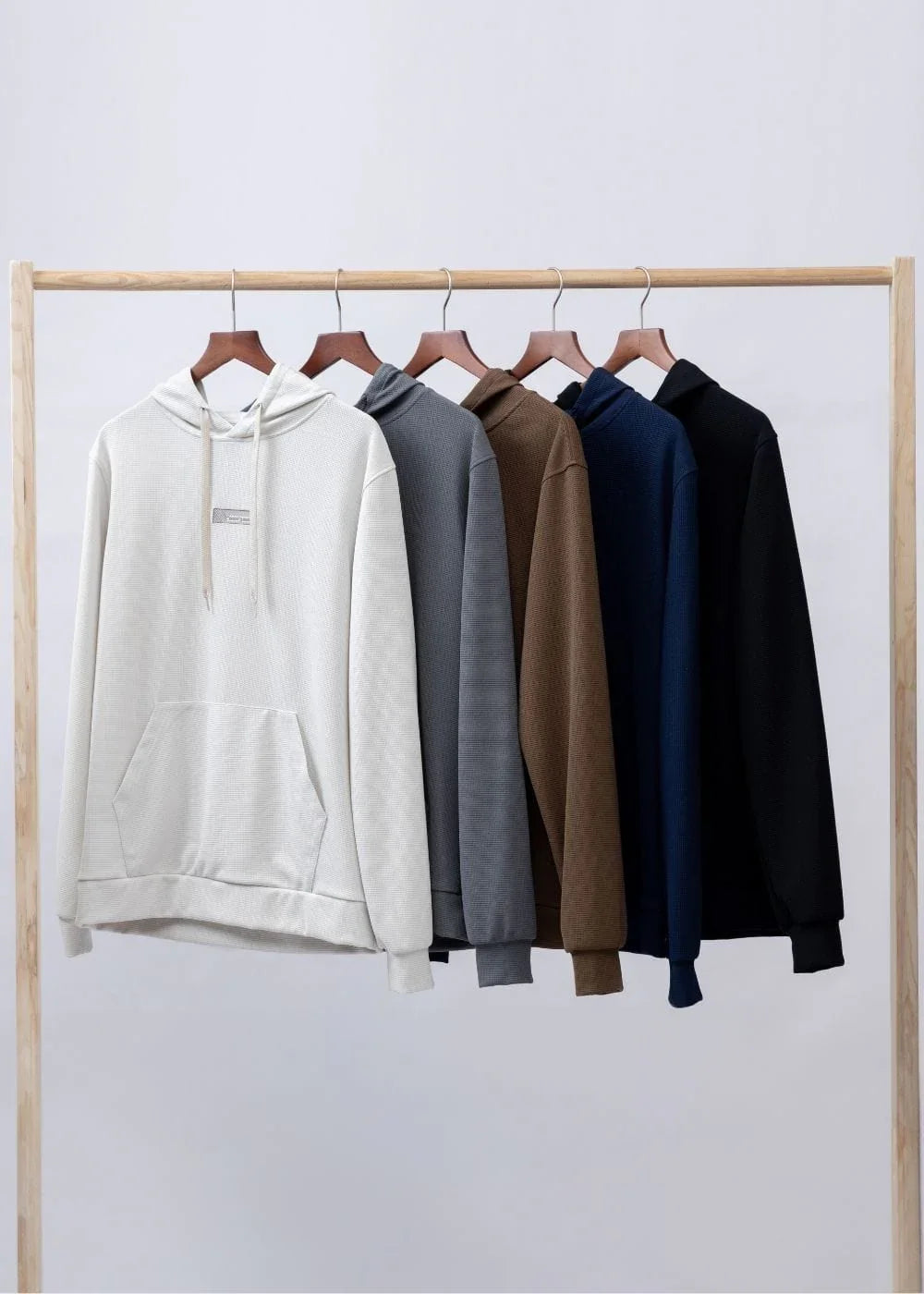 Áo Khoác Hoodie Waffle Thoáng Khí Seventy Seven 39 Xanh Dương Đậm - YaMe.vn