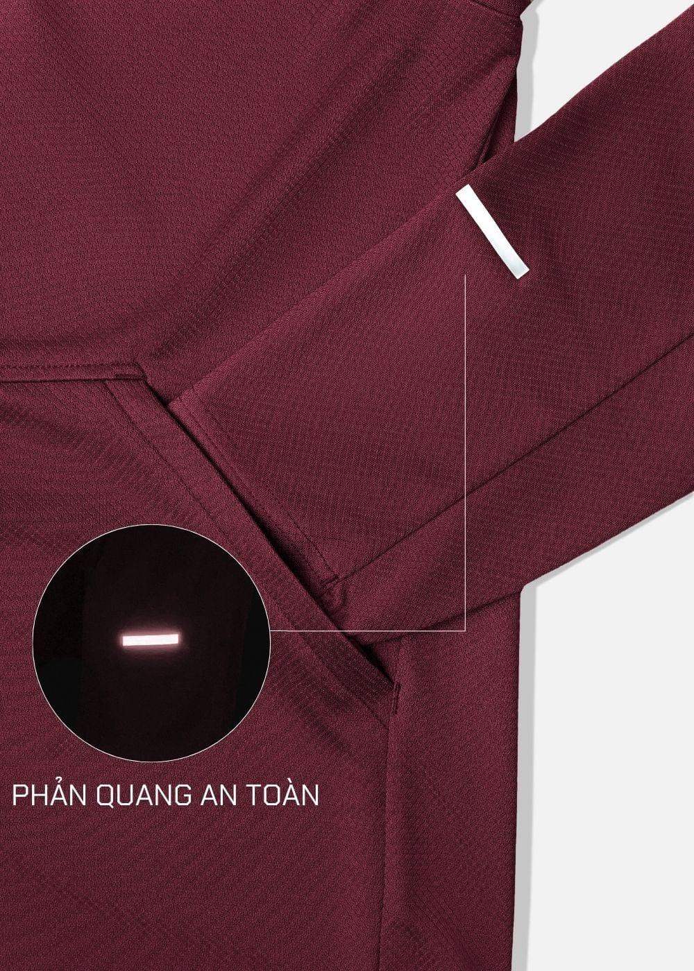 Áo Khoác Thể Thao Chống UV The Beginner 006 Đỏ Đậm - YaMe.vn