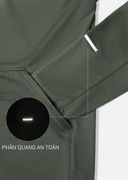 Áo Khoác Thể Thao Chống UV The Beginner 006 Xanh Lá Đậm - YaMe.vn