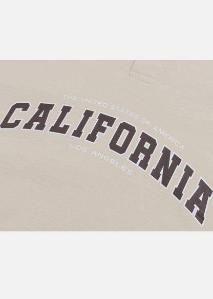 Áo thun nam in chữ California Los Angeles, thiết kế thời trang, chất liệu mềm mại, tôn dáng
