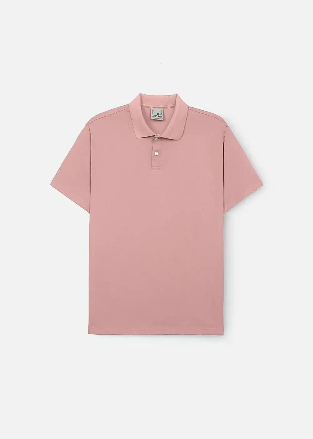 Áo polo nam màu hồng pastel, thiết kế cổ bẻ tinh tế, chất liệu mềm mại, tôn dáng người Việt