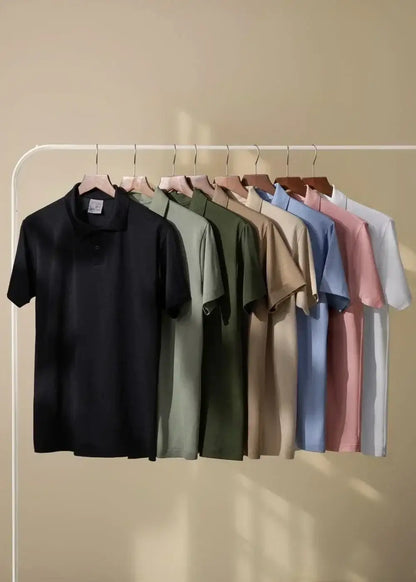 Áo polo nam nhiều màu, thiết kế tinh tế, mặc bền, mặc mềm, không lỗi mốt