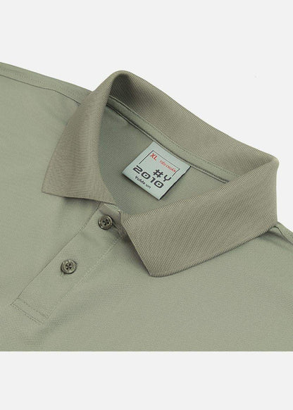 Áo polo nam màu xanh olive, cổ bẻ, chất liệu mềm mại, thiết kế tinh tế tôn dáng