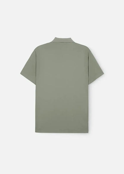 Áo polo nam màu xanh olive, thiết kế tinh tế, mặc bền, không lỗi mốt