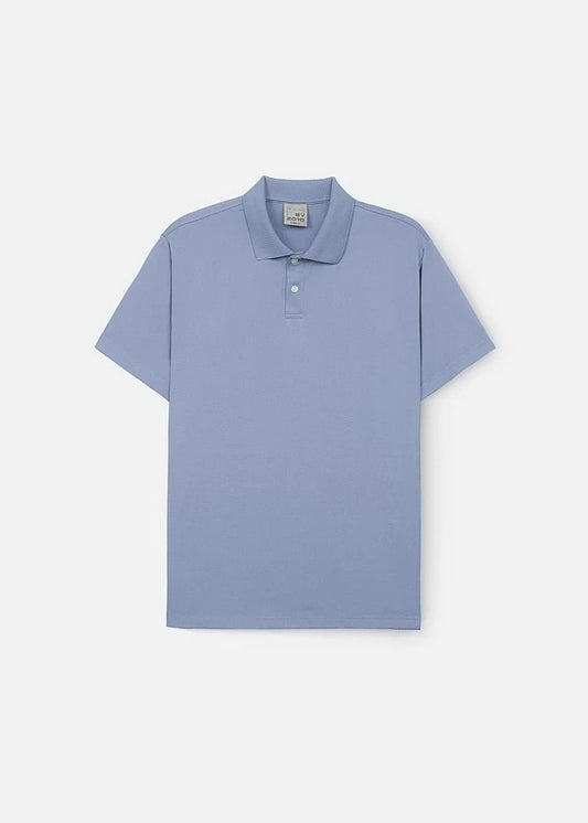 Áo Polo Pique Thoáng Mát Non Branded 03 Xanh Dương Nhạt - YaMe.vn