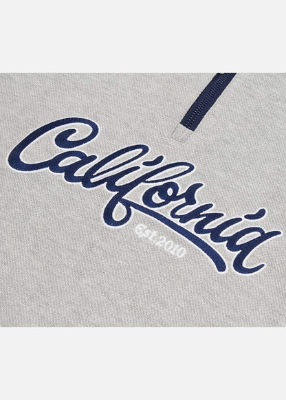 Áo Polo Sweater Cổ Khóa Kéo No Style M38 Xám - YaMe.vn