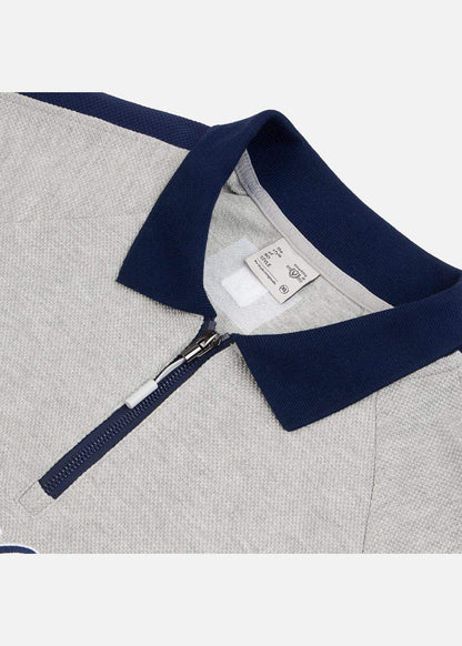 Áo Polo Sweater Cổ Khóa Kéo No Style M38 Xám - YaMe.vn