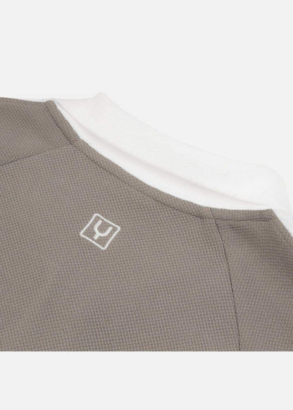 Áo Polo Sweater Cổ Khóa Kéo No Style M38 Xám Đậm - YaMe.vn