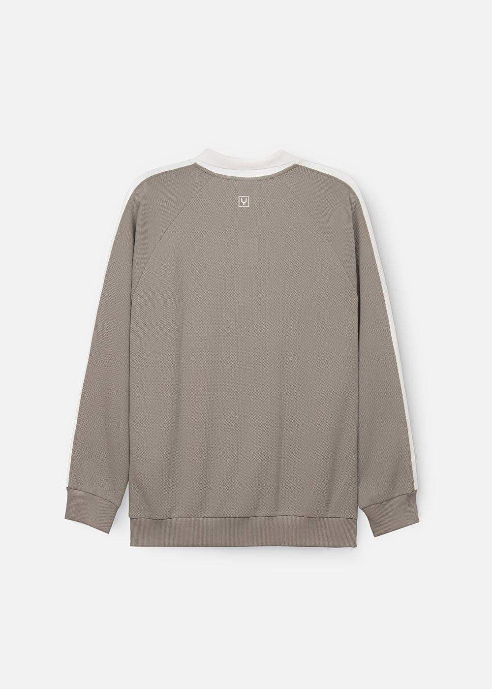 Áo Polo Sweater Cổ Khóa Kéo No Style M38 Xám Đậm - YaMe.vn