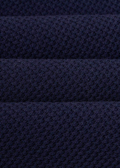 Áo Polo Sweater Cổ Khóa Kéo No Style M38 Xanh Dương Đậm - YaMe.vn