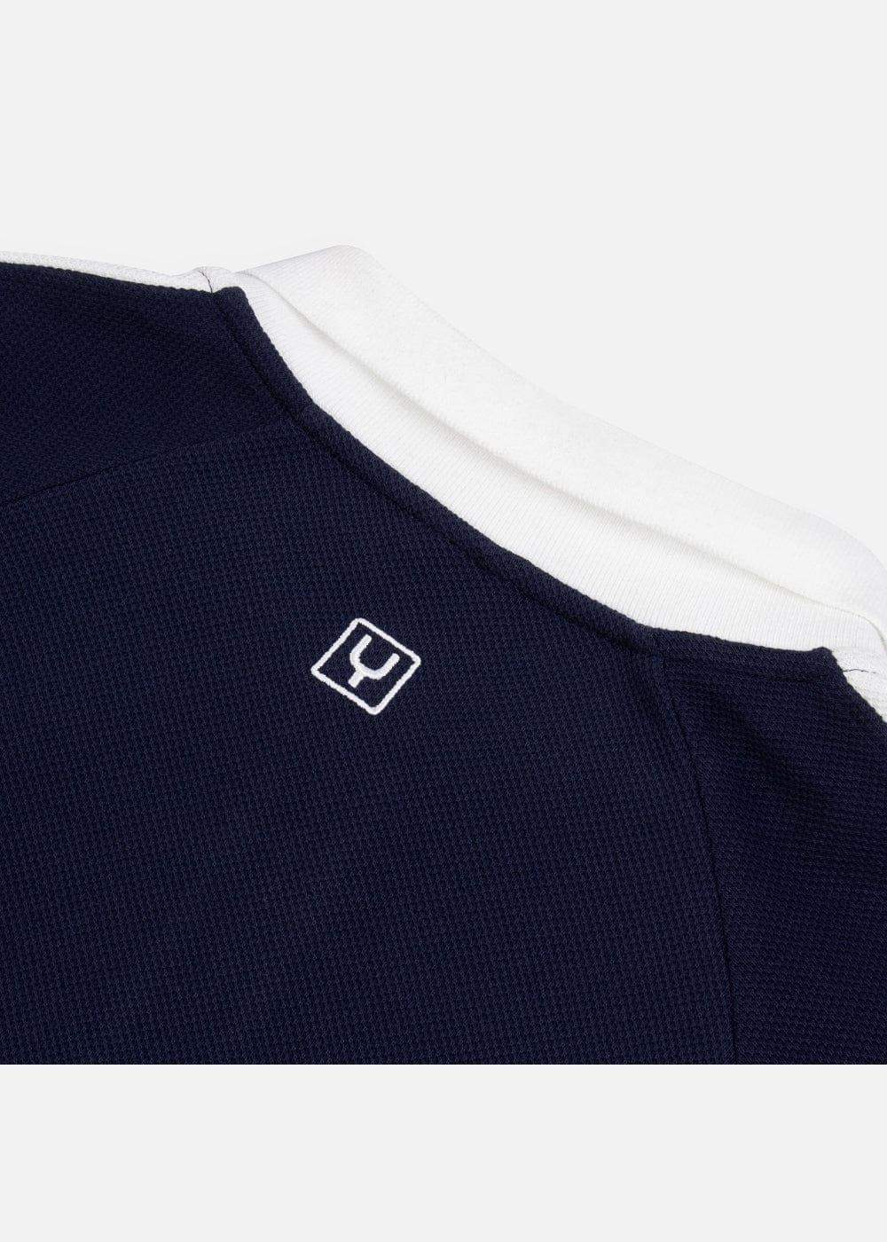 Áo Polo Sweater Cổ Khóa Kéo No Style M38 Xanh Dương Đậm - YaMe.vn
