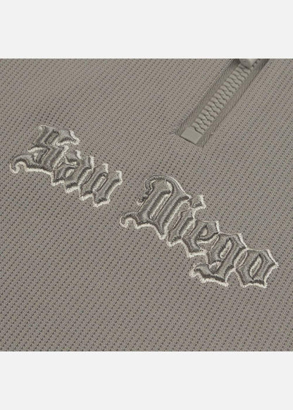 Áo Polo Sweater Cổ Khóa Kéo No Style M41 Xám - YaMe.vn