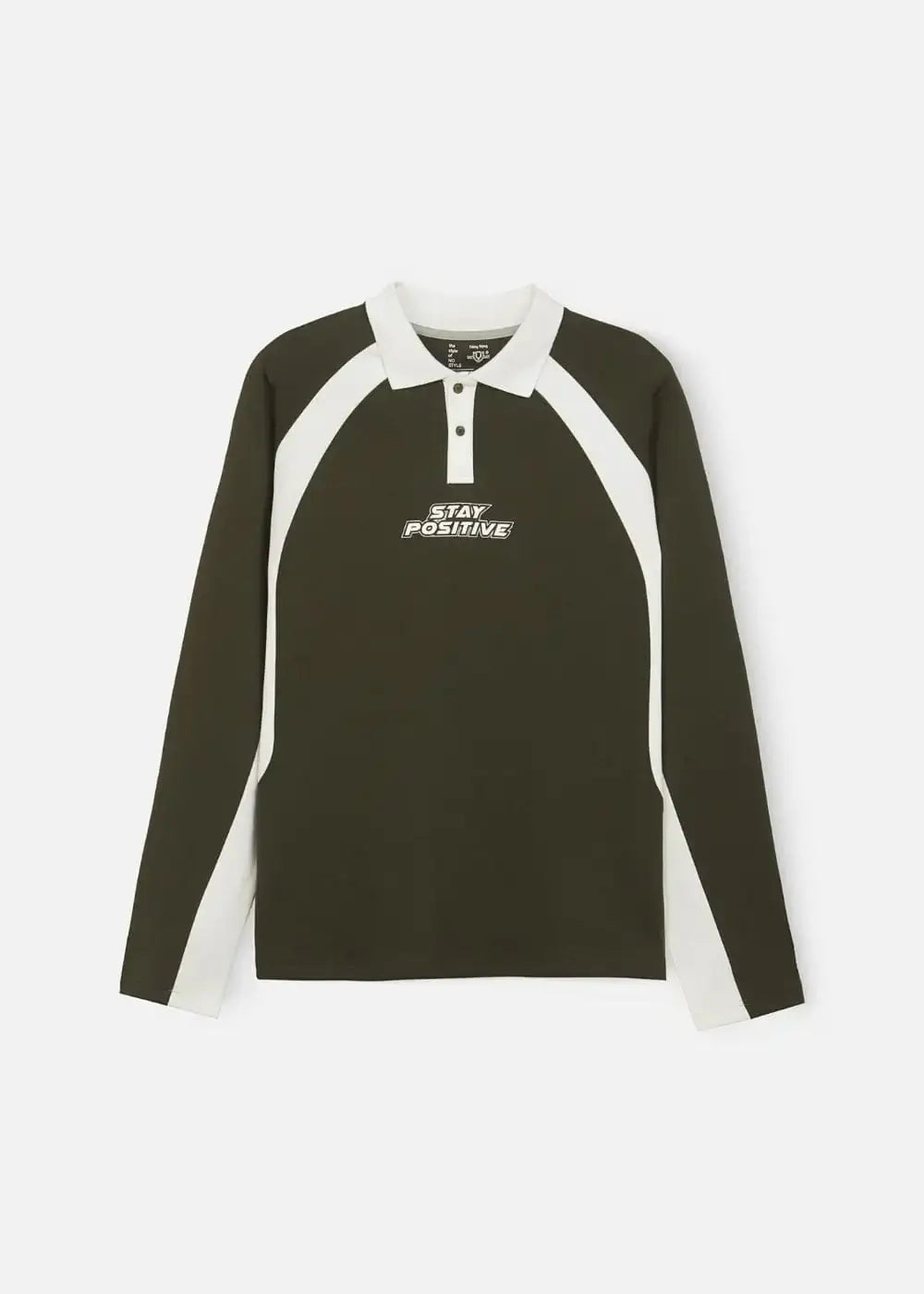 Áo Polo Sweater Cotton Phối Màu No Style M35 Xanh Lá Đậm - YaMe.vn