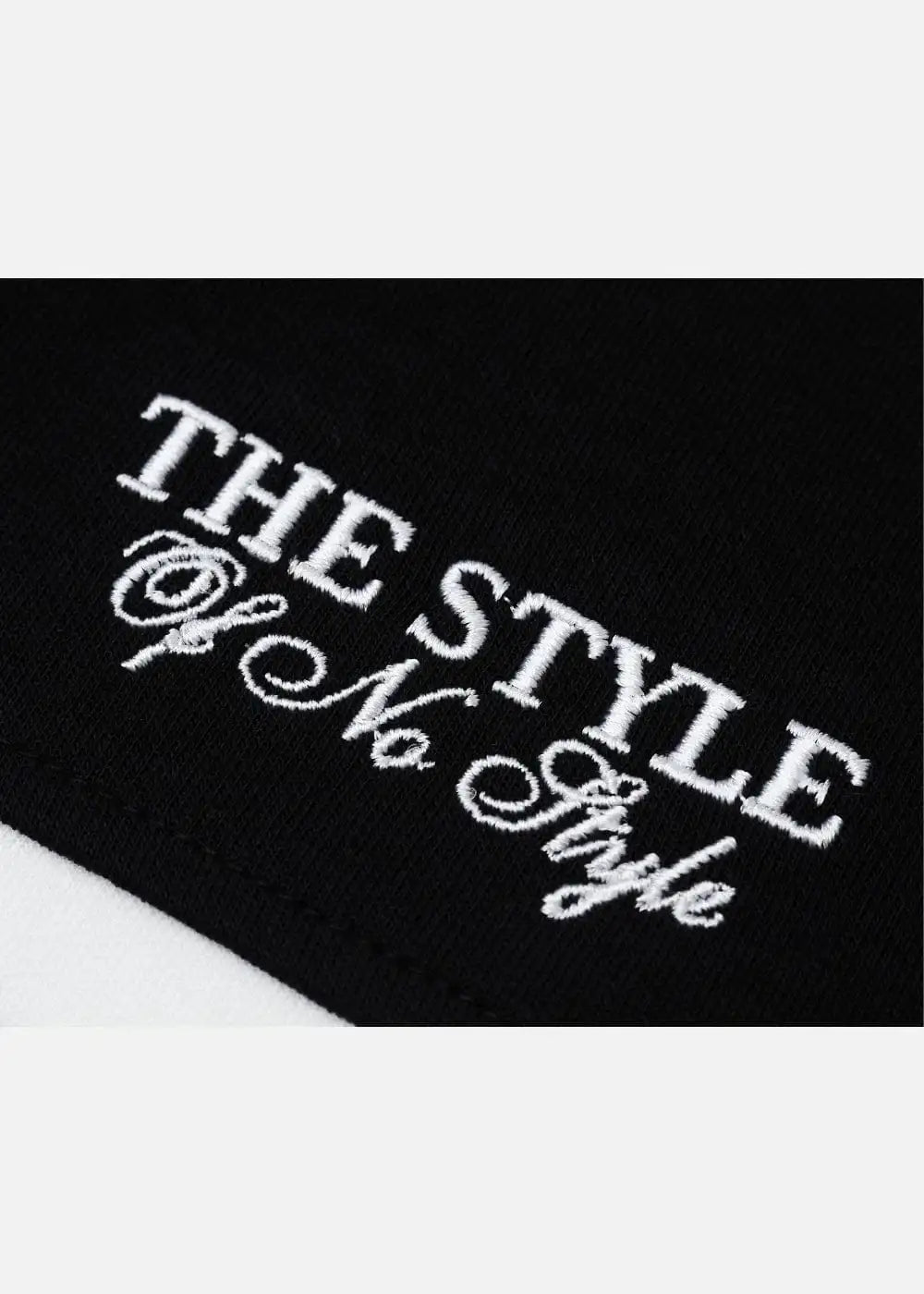 Áo Polo Sweater Cotton Phối Màu No Style M36 Đen Trắng - YaMe.vn
