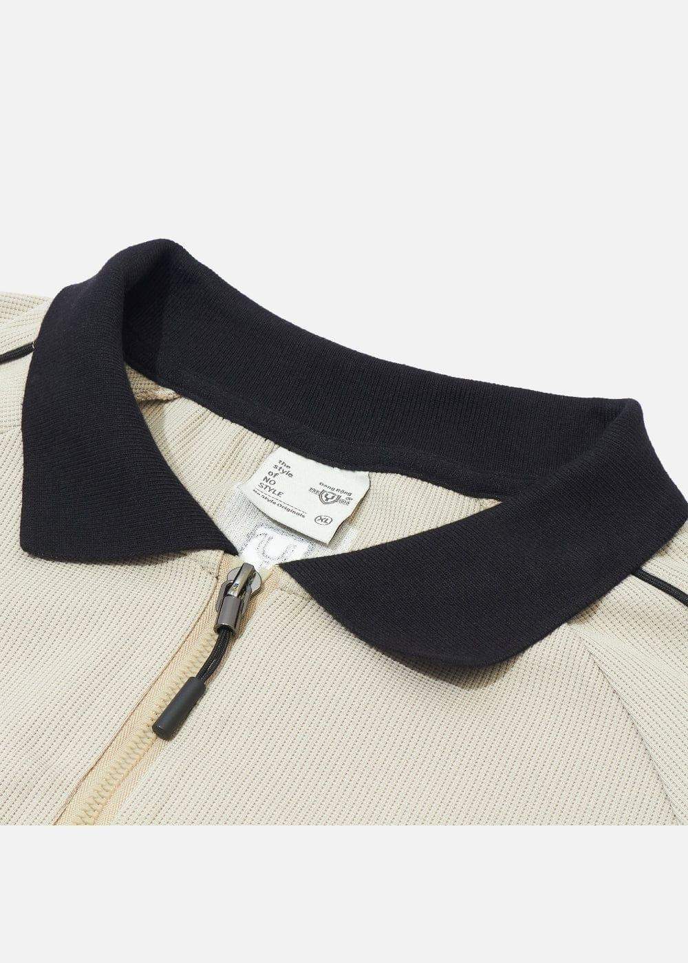 Áo Polo Tay Dài Vải Cotna Thoáng Khí No Style M39 Be - YaMe.vn