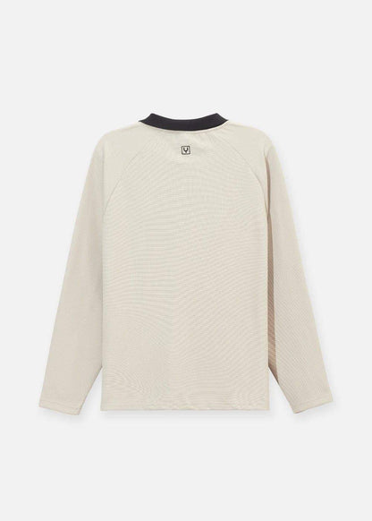 Áo Polo Tay Dài Vải Cotna Thoáng Khí No Style M39 Be - YaMe.vn