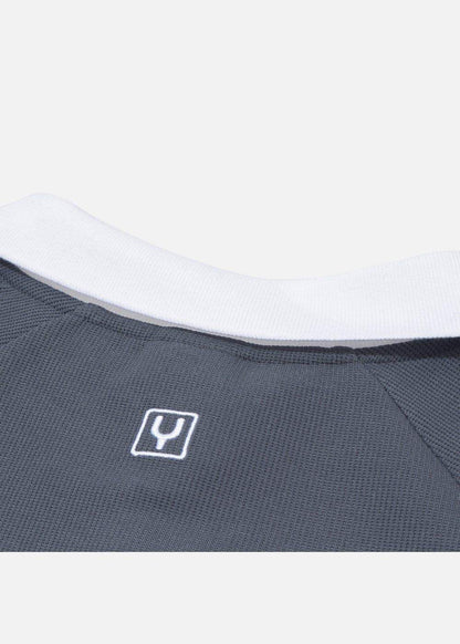 Áo Polo Tay Dài Vải Cotna Thoáng Khí No Style M39 Xám Đậm - YaMe.vn