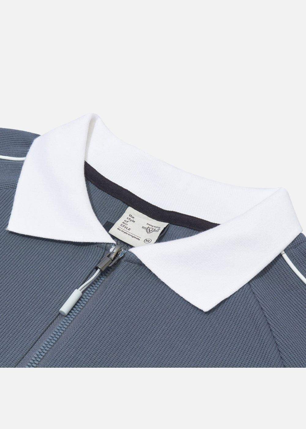 Áo Polo Tay Dài Vải Cotna Thoáng Khí No Style M39 Xám Đậm - YaMe.vn