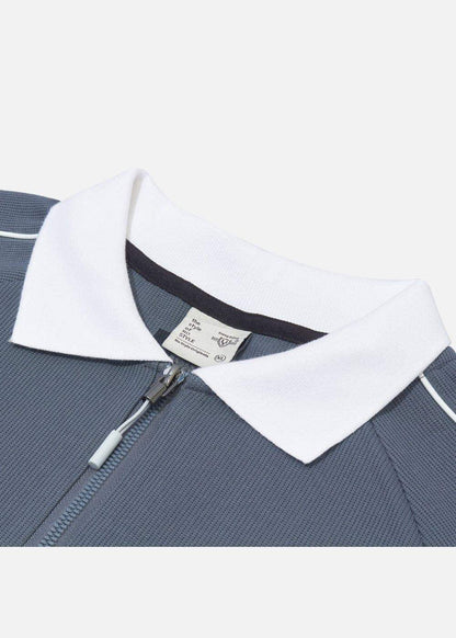 Áo Polo Tay Dài Vải Cotna Thoáng Khí No Style M39 Xám Đậm - YaMe.vn