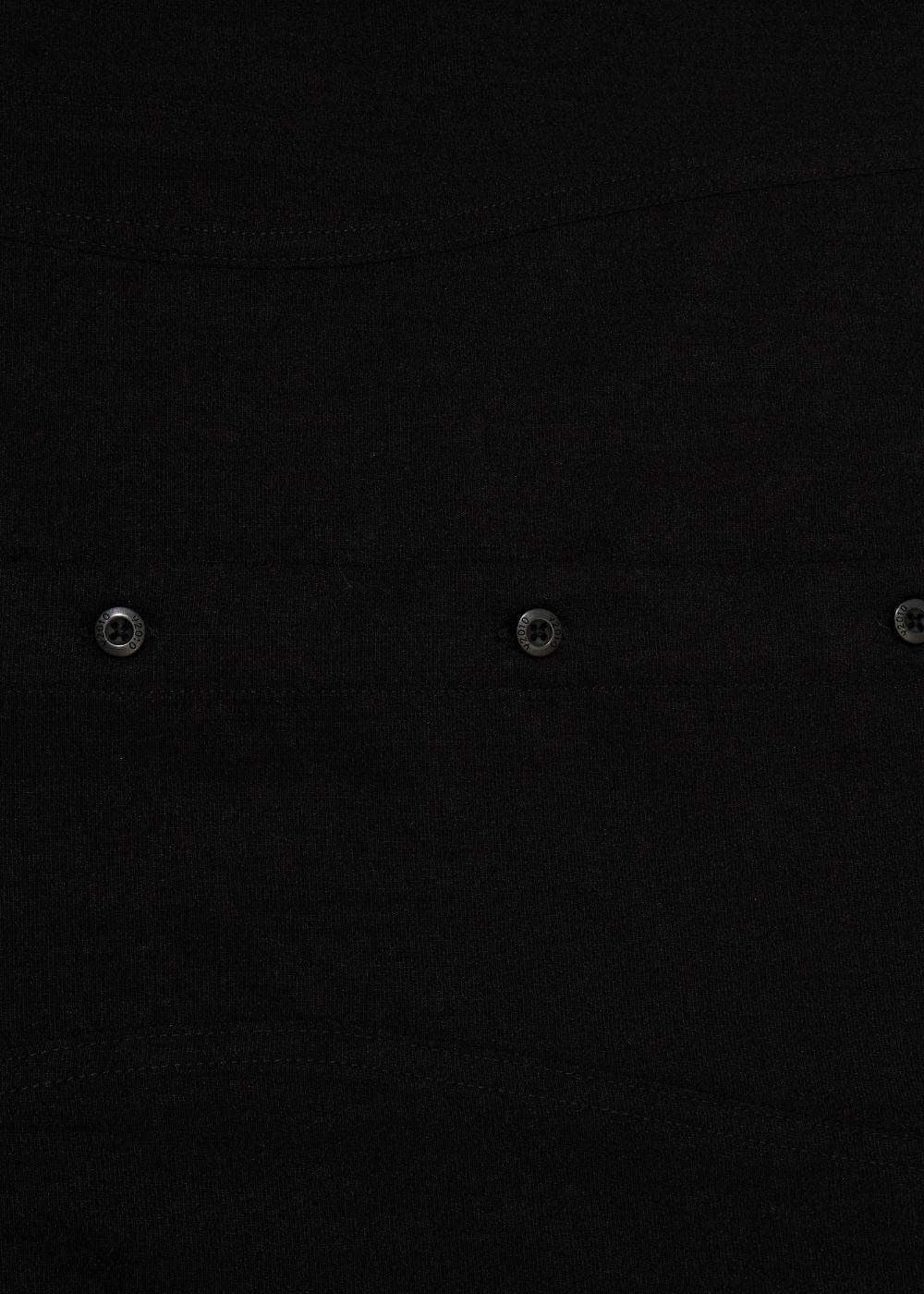 Áo Sơ Mi Hiệu Ứng Linen Ít Nhăn No Style M117 Đen - YaMe.vn