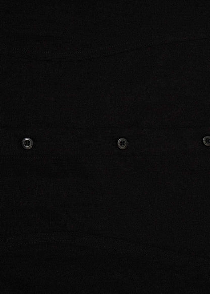 Áo Sơ Mi Hiệu Ứng Linen Ít Nhăn No Style M117 Đen - YaMe.vn