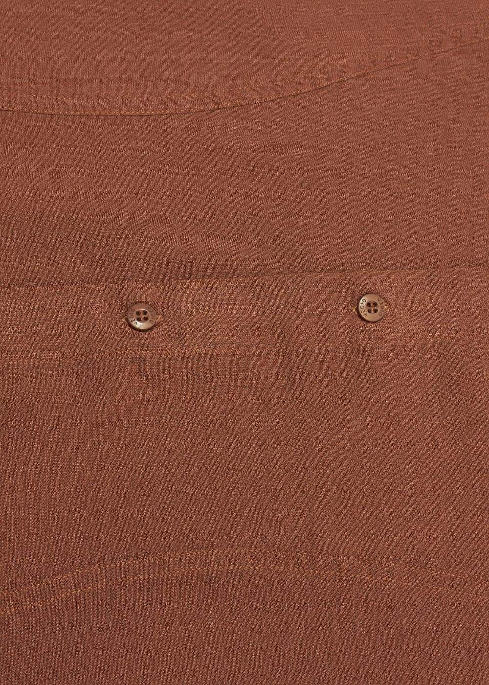 Áo Sơ Mi Hiệu Ứng Linen Ít Nhăn No Style M117 Nâu Đậm - YaMe.vn