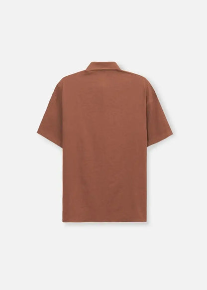 Áo Sơ Mi Hiệu Ứng Linen Ít Nhăn No Style M117 Nâu Đậm - YaMe.vn