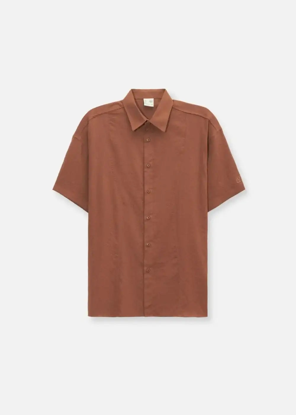Áo Sơ Mi Hiệu Ứng Linen Ít Nhăn No Style M117 Nâu Đậm - YaMe.vn